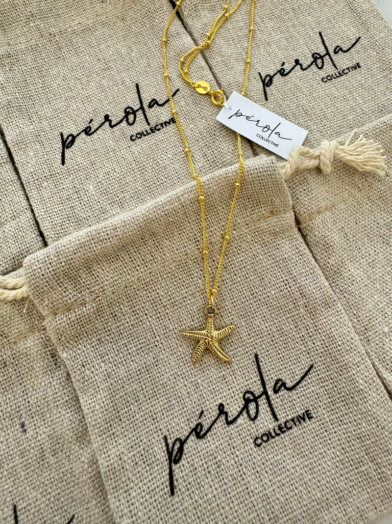 Gold Starfish necklace