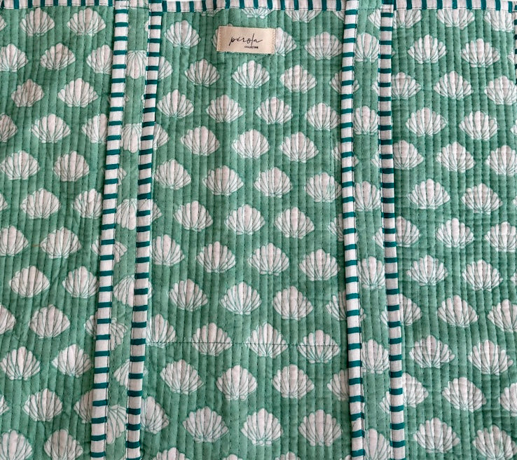 Capri Tote Bag- Turquoise