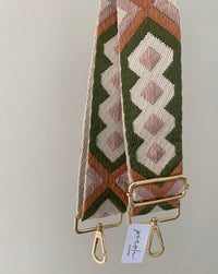 Bag Strap-olive/pink