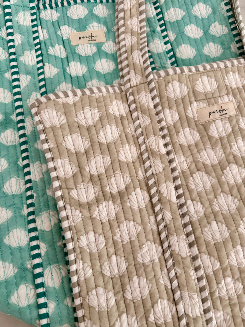 Capri Tote Bag- Turquoise