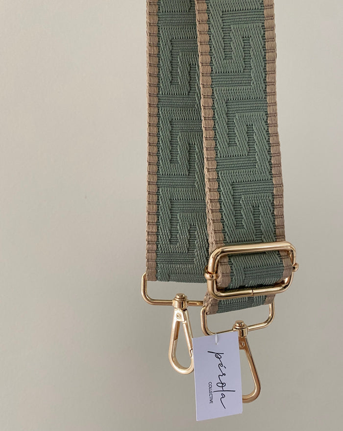 Bag Strap- brown/khaki middle