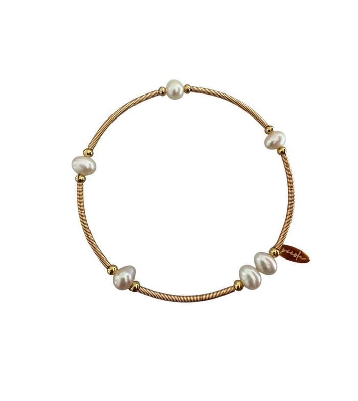 Zelia Cuff- Four Pearl