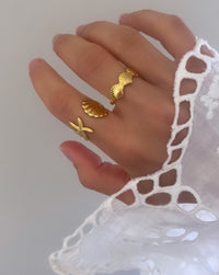 Shell & starfish ring