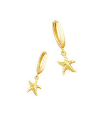 Starfish Earrings- Gold