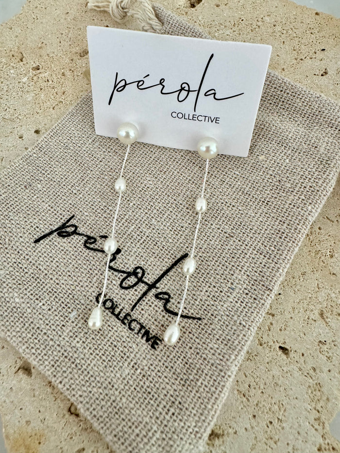 Perla Earrings- Silver