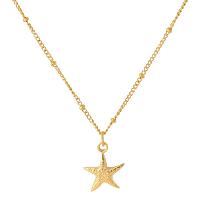Gold Starfish Necklace