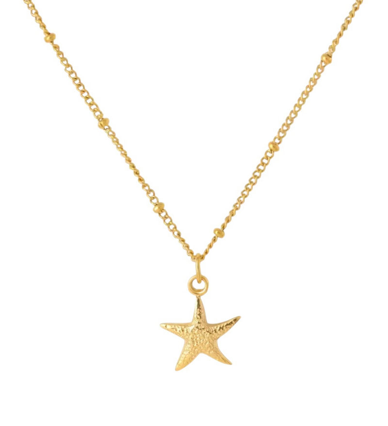 Gold Starfish Necklace