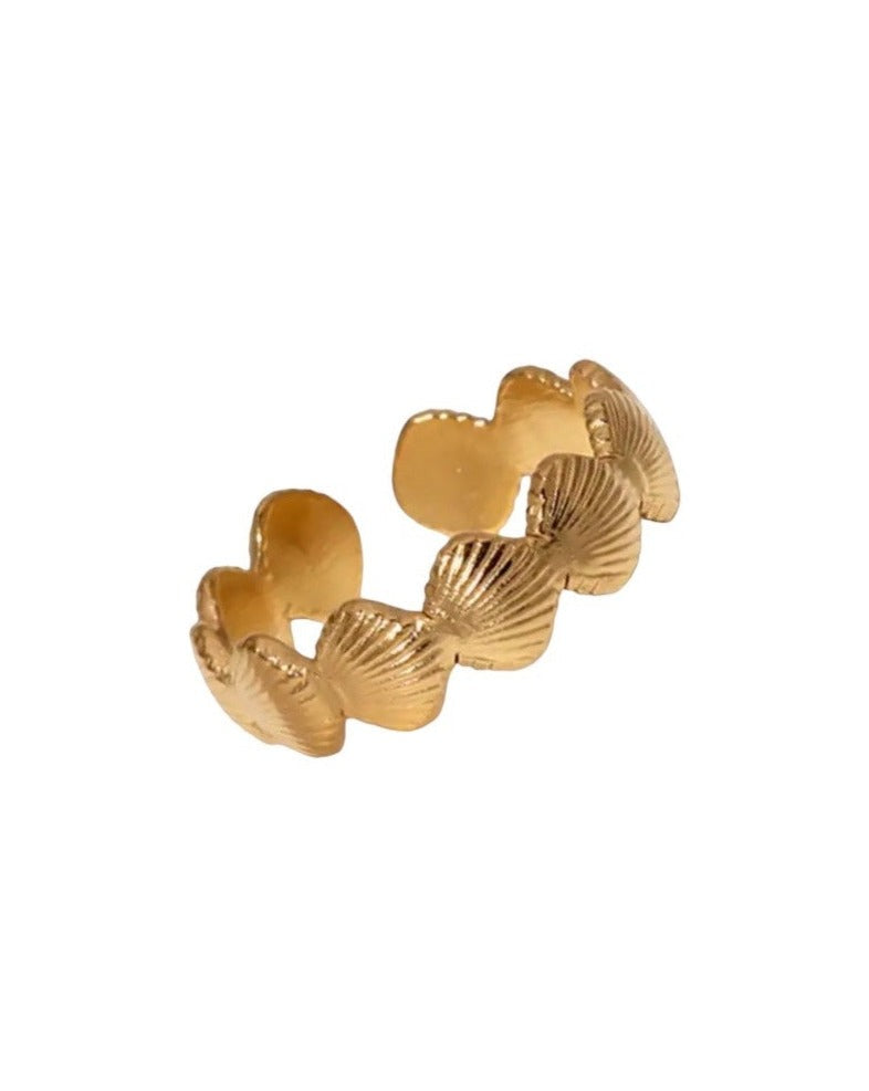 Mini shell ring- gold