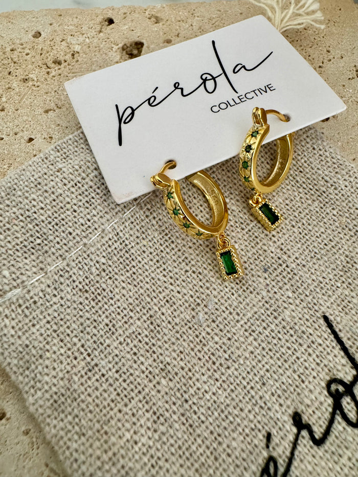 Bodhi earrings- green