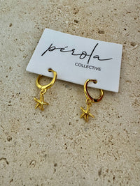 Starfish Earrings- Gold