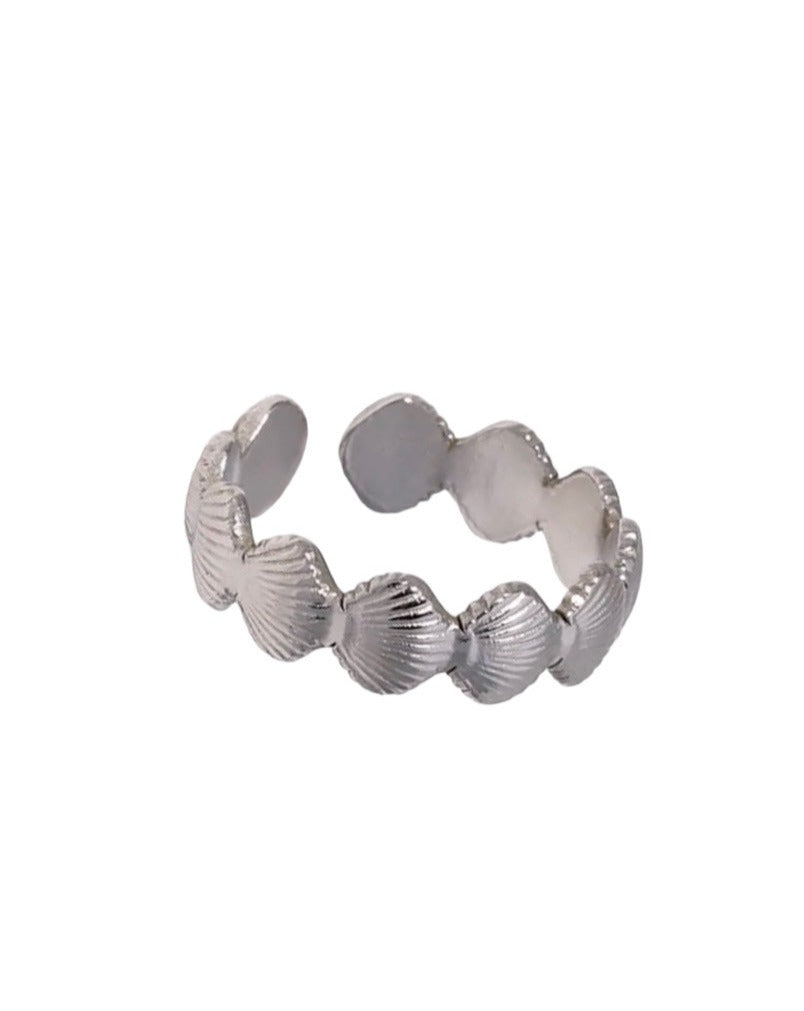 Mini shell ring- silver