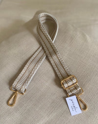 Bag Strap- brown stripe