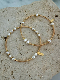 Zelia Cuff- Four Pearl