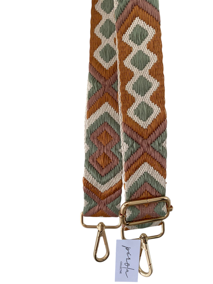 Bag Strap- Tan/Olive