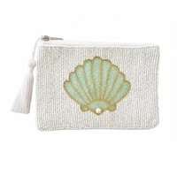 Seashell Beaded Pouch