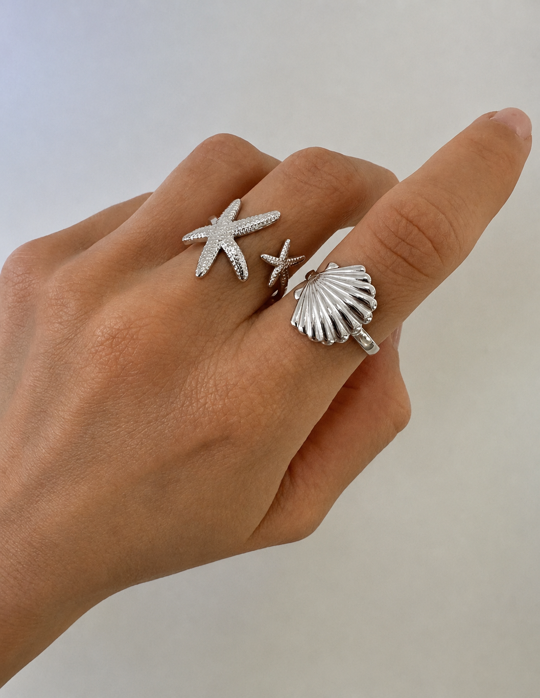 Starfish Ring- Silver