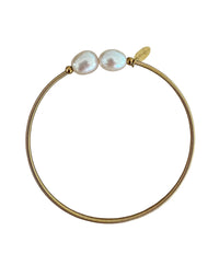 Zelia Cuff- Double Pearl
