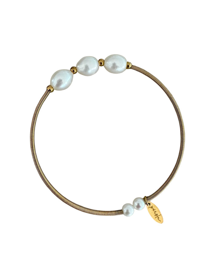 Zelia Cuff- Triple Pearl