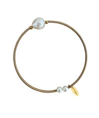 Zelia Cuff- Single Pearl