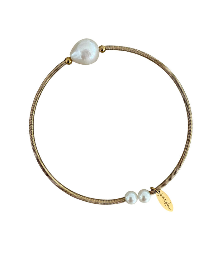 Zelia Cuff- Single Pearl